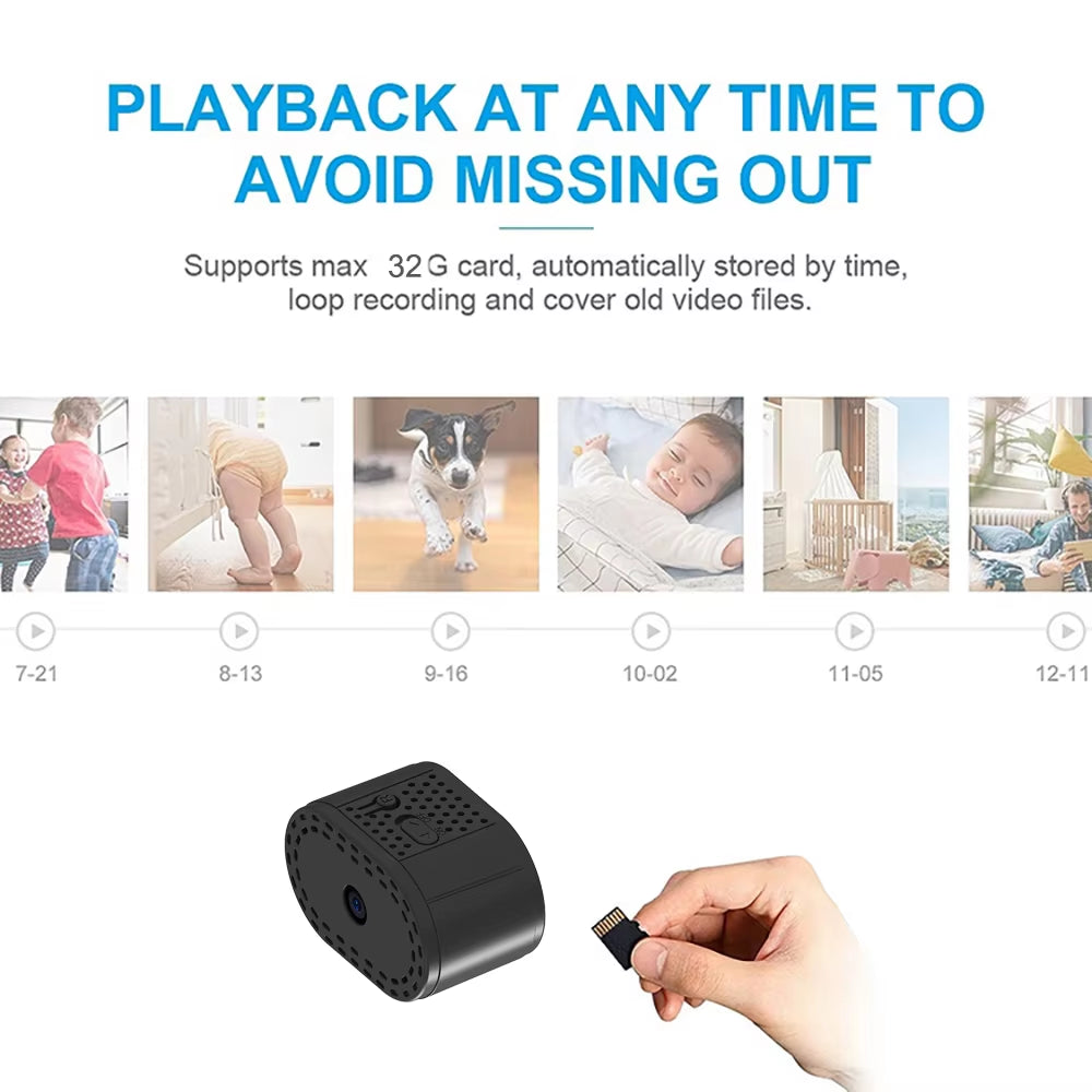 Tiny Wireless Wifi Monitor Camera for Home Security